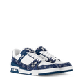 LOUIS VUITTON LV TRAINER WHITE BLUE FULLY BOXED